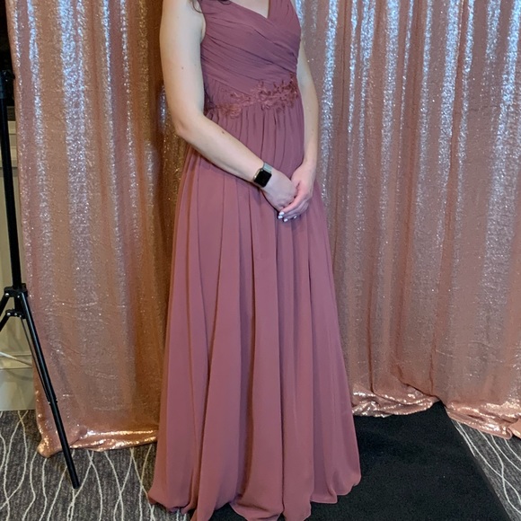 Azazie Dresses & Skirts - Azazie Desert Rose Robbie bridesmaid dress, size 4